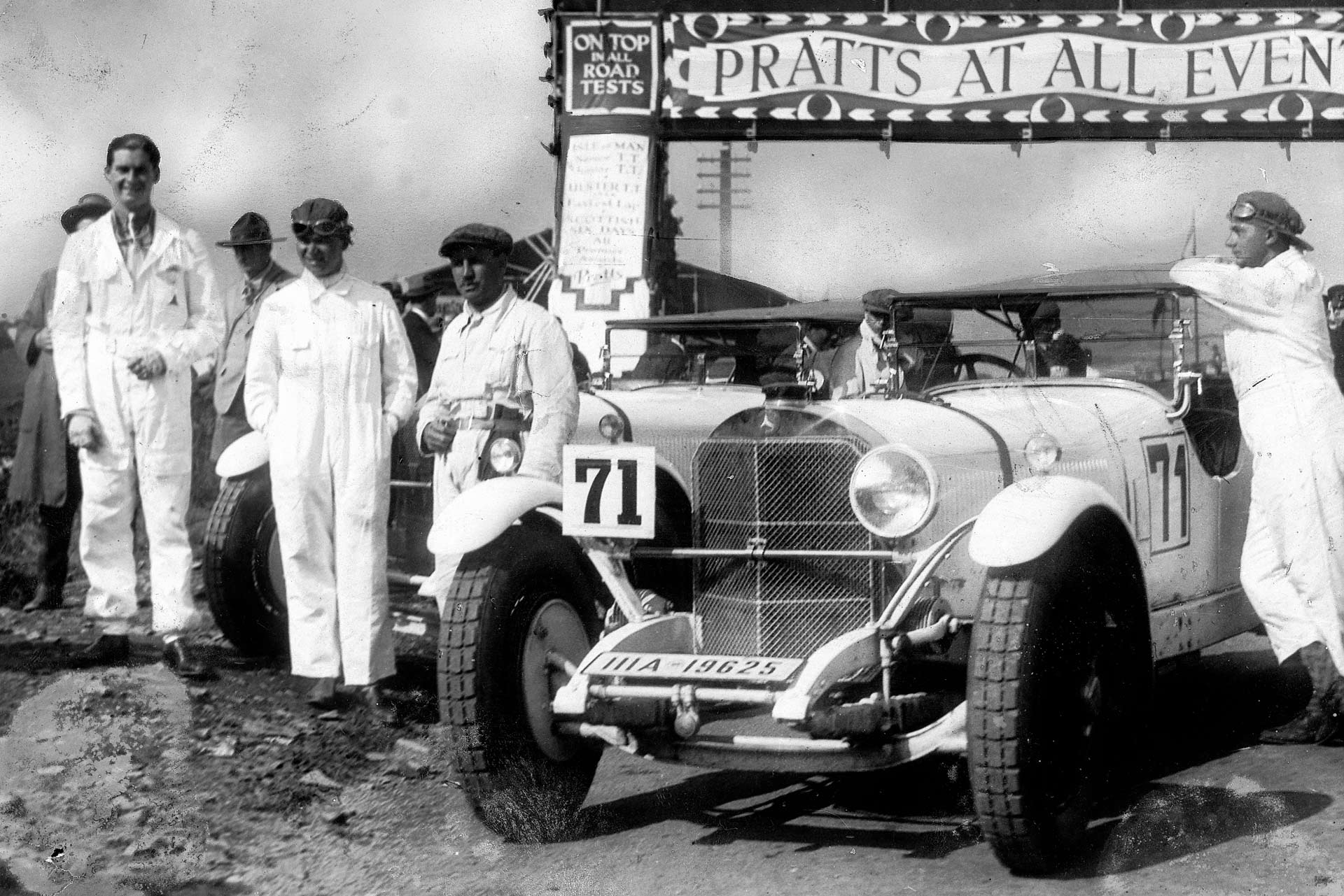 Mercedes team for 1929 TT with Rudolf Caracciola