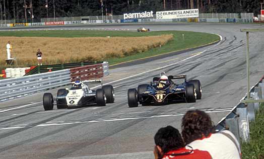 1982 Austrian GP Rosberg and De Angelis